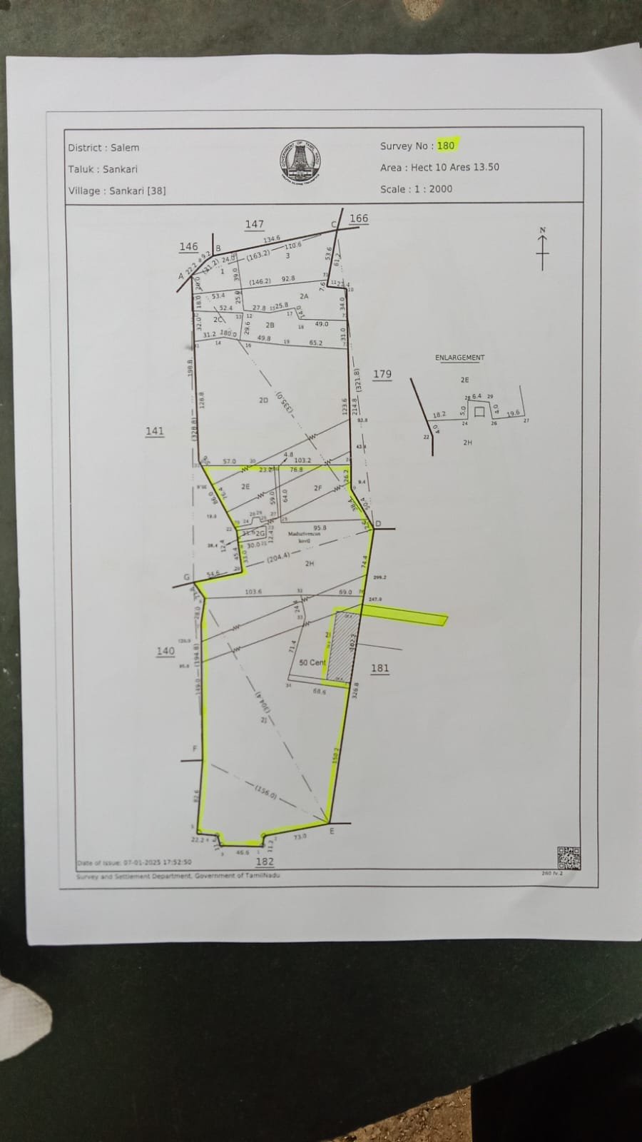 16 acres for sale in sankagiri city near 